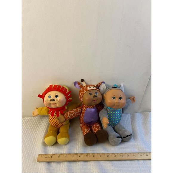 Cabbage Patch Kids Toys 3 Cpk Cabbage Patch Kids Dolls Animal Dolls 1 Lion Giraffe Koala